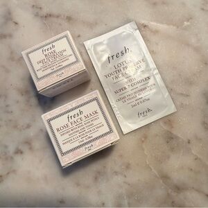 Fresh | Rose Face Mask Mini, Rose Face Cream Mini and Lotus Face Cream Sample